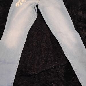 GAP Light Blue Women's Jeans with Embroidery
